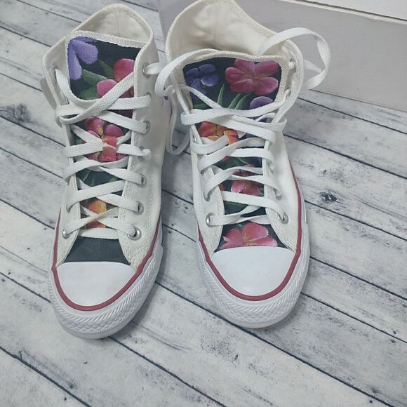 Women's Converse All Star Chuck Taylor Floral Designer Size 7 - Picture 9 of 9